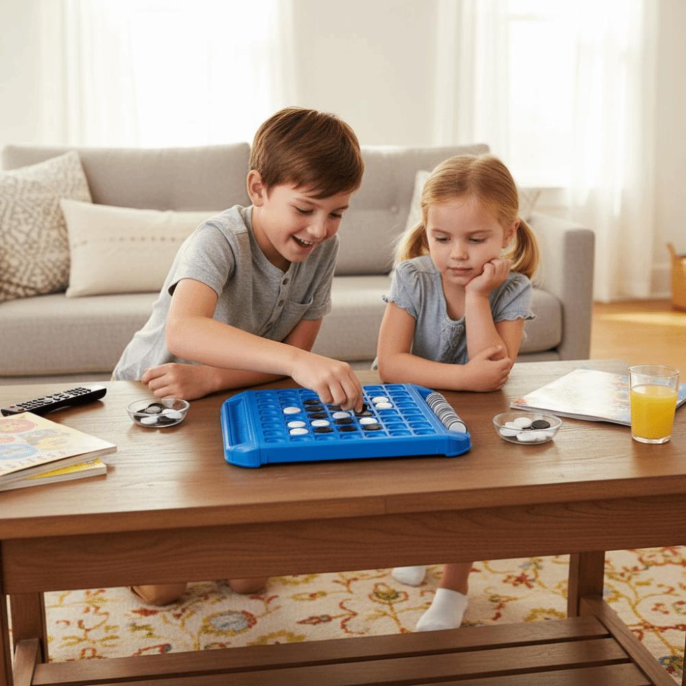 Parent-Child Interactive Flip Black White Chess Board Reversi Strategy Board Game  Party Game