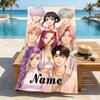 Custom Name Fantasy World Stylish Digital Printing Beach Towel Quick‑Drying Absorbent Blanket for Beach Pool Gym Travel