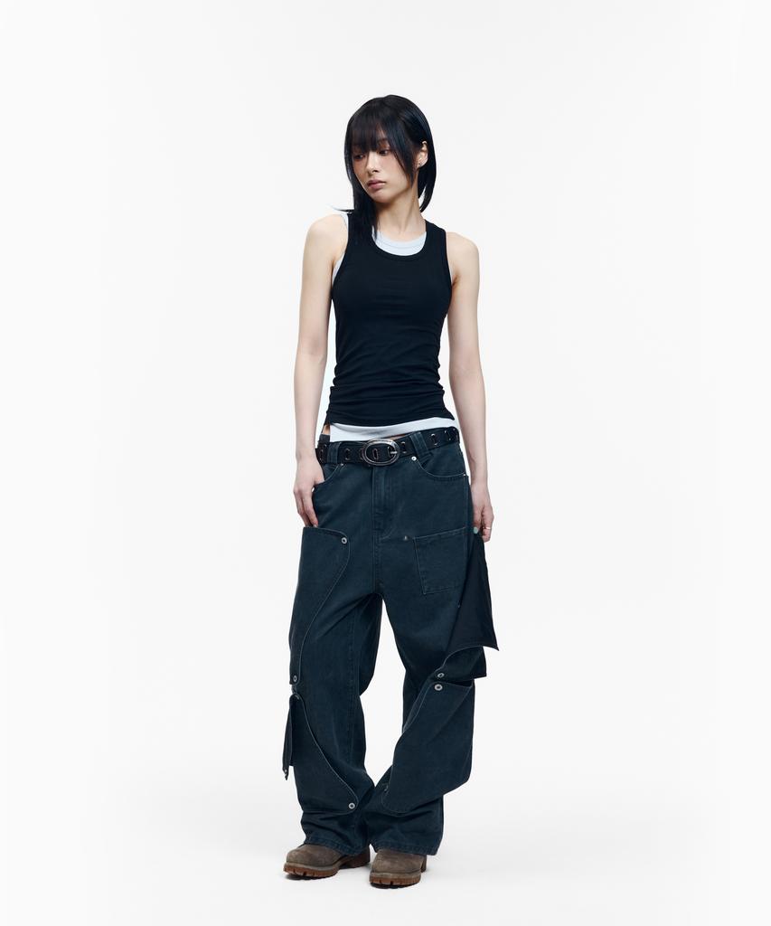 AAKAM 2-Piece Layered Sleeveless (Black)