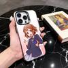 K-K-ON Music Y-Yui H-Hirasawa-yh  Phone Case For iPhone 17,16,15,14,13,12,11 Plus,Pro Max,XS,Colorful Silver Black Cover