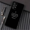 Verse of The Christian Bible Jesus Phone Case For Samsung Galaxy A13,A21s,A22,A31,A32,A52,A53,A71,A80,A91 Soft Black Shell