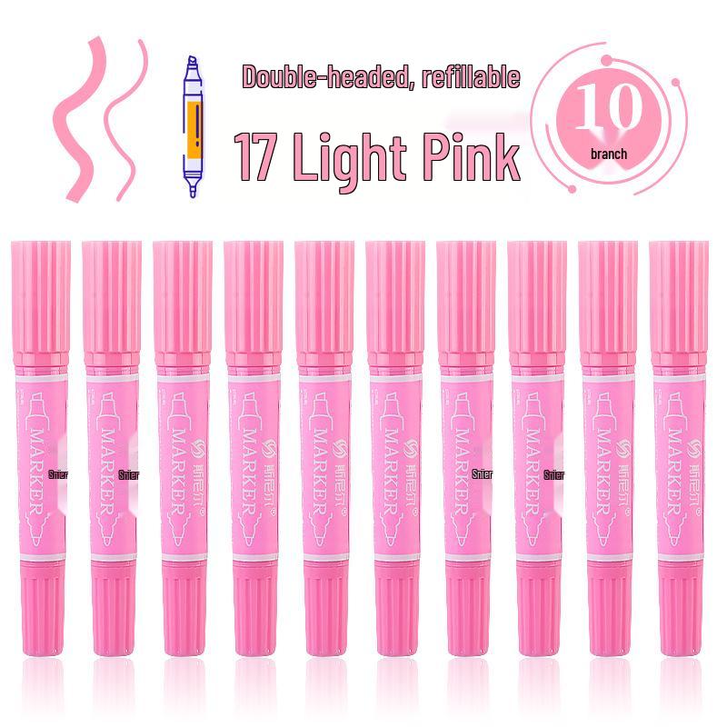 Snell 40-Color Double-Ended Oil-Based Marker Set for Children's Art and Professional Painting