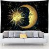 Sun God Moon God Tapestry Bohemian Style Wall Hanging Background Decoration Fabric Beautiful Mysterious Print Decoration
