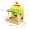 Wooden Train Track Accessories Parking Lot Railway Station Fit for Thomas Biro Multiple Tracks Educational Toys for Children