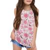 Girls  Kids Summer Crewneck Sleeveless Shirts Tank Tops