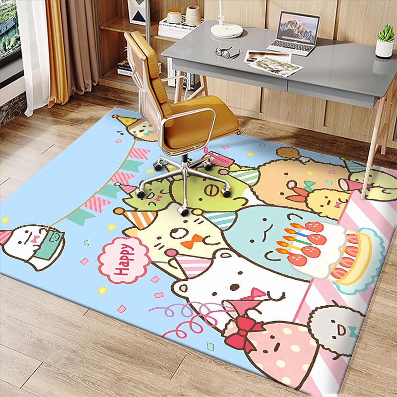 Sumikko Gurashi1 Printed Absorbent Washable Carpet, Non-Slip Bathroom Mats, Kitchen Rugs, Yoga Mat,Living Room Entrance, Camping Picnic Rugs
