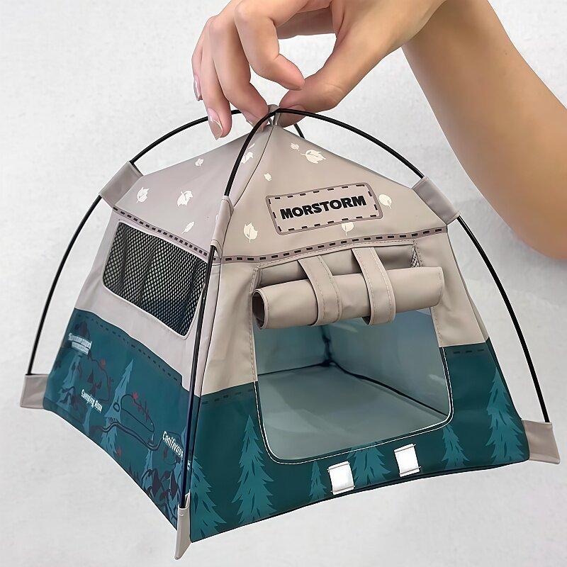 Mini Tent Desktop Ornament Creative Desk Toy Niche Miniature Shooting Prop Entryway Living Room Office Cubicle Home Decor Accent