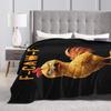 Funny F-Caw-F Chicken FCAWF Chicken Blanket Super Warm Fashion Plush Bedding Throws For Girls Boys Bedroom Bedspread Bed Cover