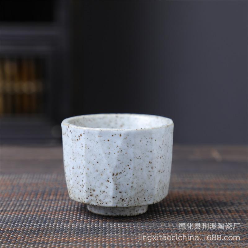 Ceramic Master Cup Kung Fu Teacup Retro Ceramic Cup Outdoor Camping Cup Household Coarse Pottery Tea Cup