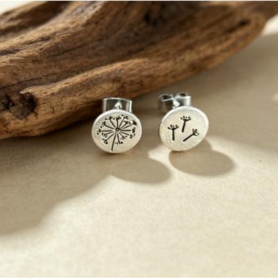 Women's Fashion Earrings Pendant Round Brand Dandelion Mother and Daughter Parent-Child Color Mother's Day Gift