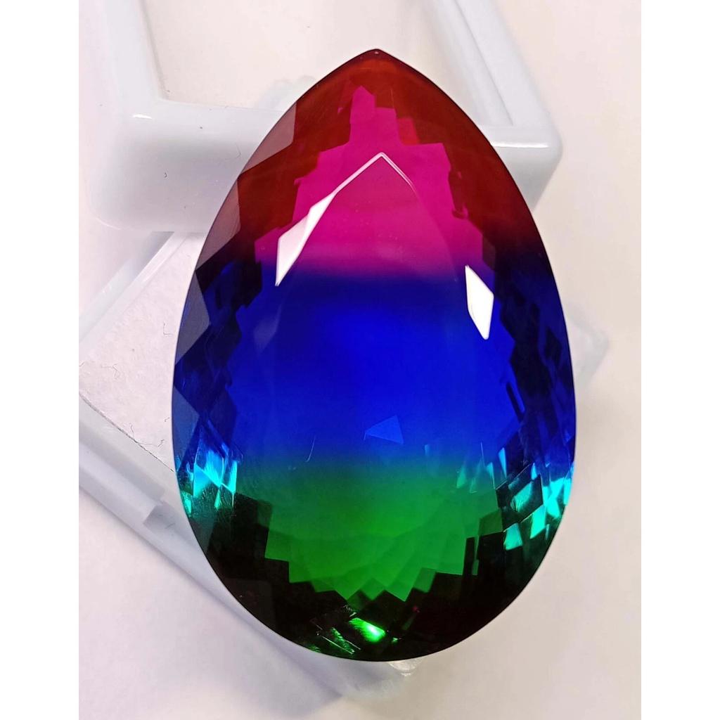Beautiful Natural Ametrine Bi-Color For Making 65 Ct Pear Cut Loose Gemstone