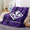 Coperta in Flanella ACF Fiorentina, Alta qualità, Confortevole per Tutte le Stagioni, Arredamento per la Casa, Calore e Comfort