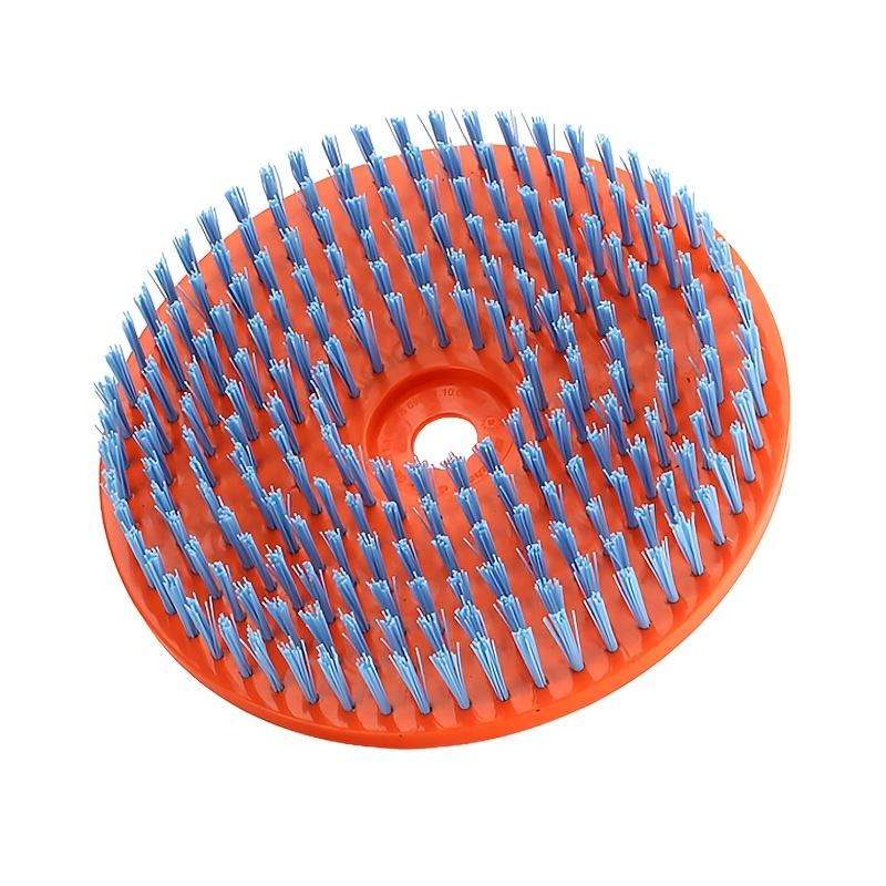 10-Inch Round Floor Cleaning Brush Head, Lawn Mower Replacement Head - Nylon Cleaning Brush, Floor-Safe, Durable Wear-Resistant Material