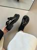 MIU's spring new small leather shoes for women to wear high-end French retro loafers for women's versatile platform women's shoes