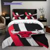 Chicago Bulls Logo Bedding(1 * Duvet Cover + 2 * Pillowcase, Without Core) Christmas Birthday Gift Duvet Cover and Pillowcase Soft and Comfortable
