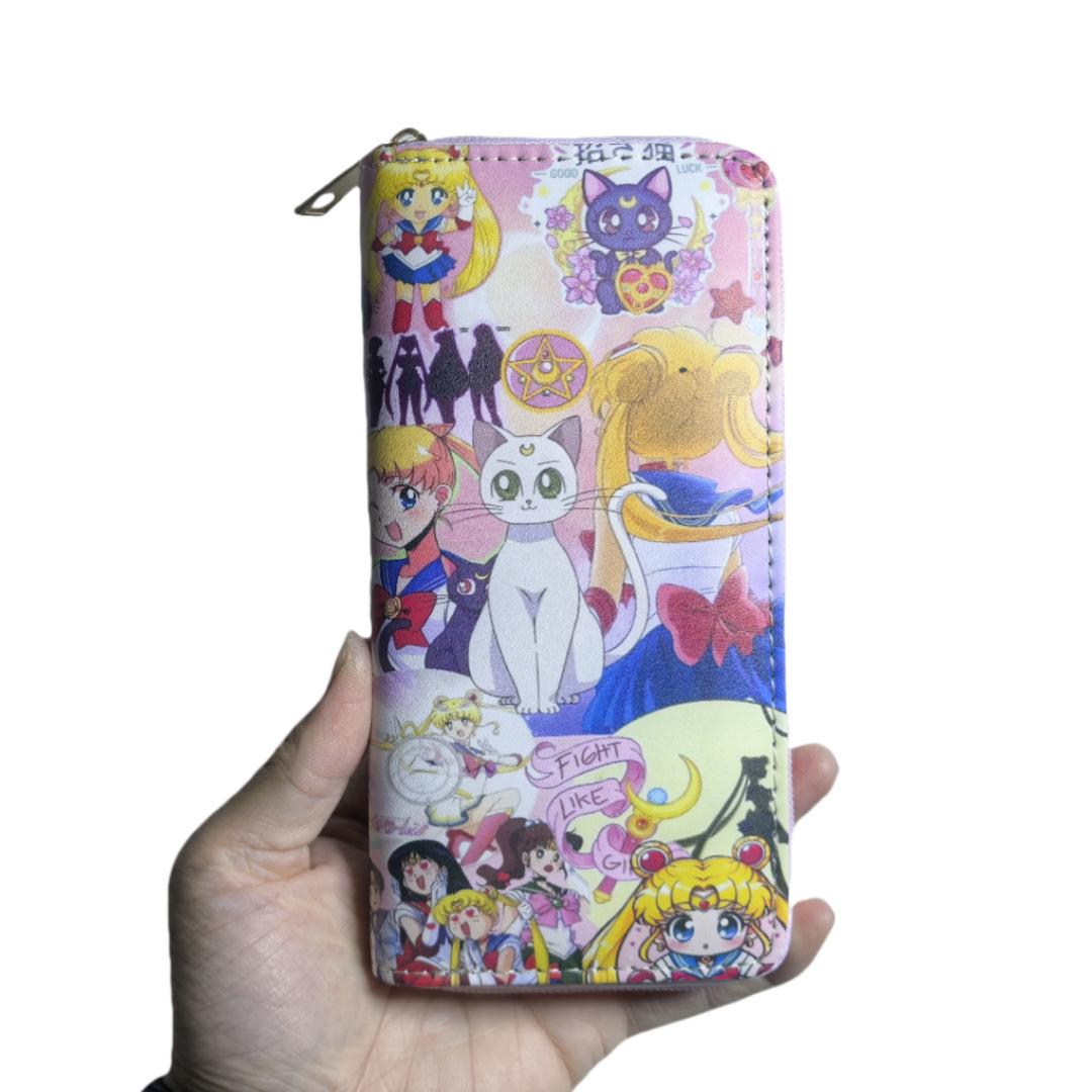 

Японский кошелек с длинной молнией Sailor Moon Кошелек для маленькой девочки