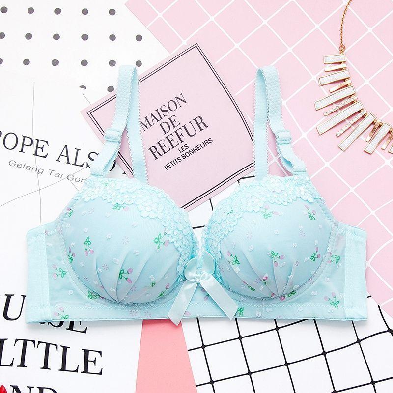 

Беспроводные бюстгальтеры Push Up для женщин сексуальное нижнее белье с подушечками для девочек простые бюстгальтеры милый слинг бюстгальтер 34/75AB