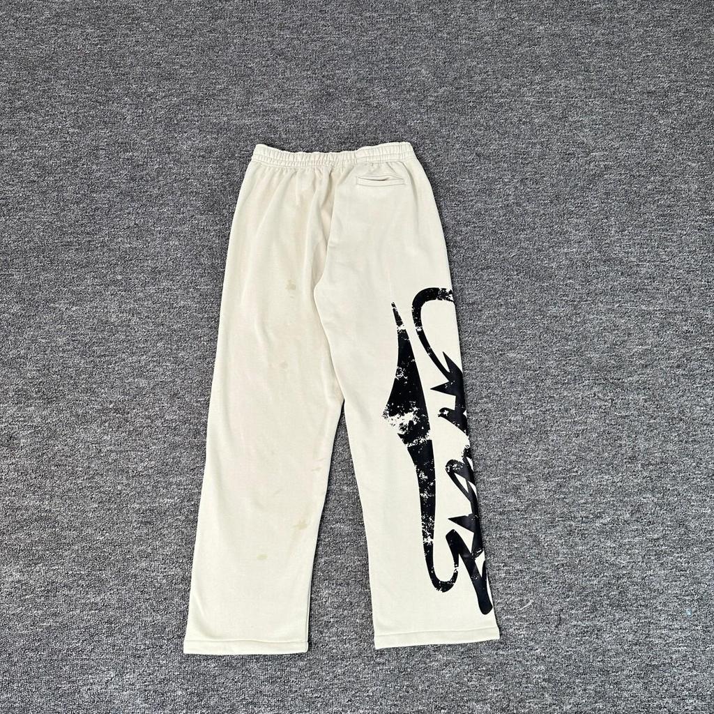Trendy Devil's Island Hooded Sweatshirt and Pants Set for Men and Women - Casual, Loose-Fit, Fashion-Print Letter Design.