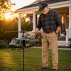Sculptură Rotativă de Vânt Elicopter Metalică 3D pentru Grădină Exterioară, Artă Decorativă pentru Gazon