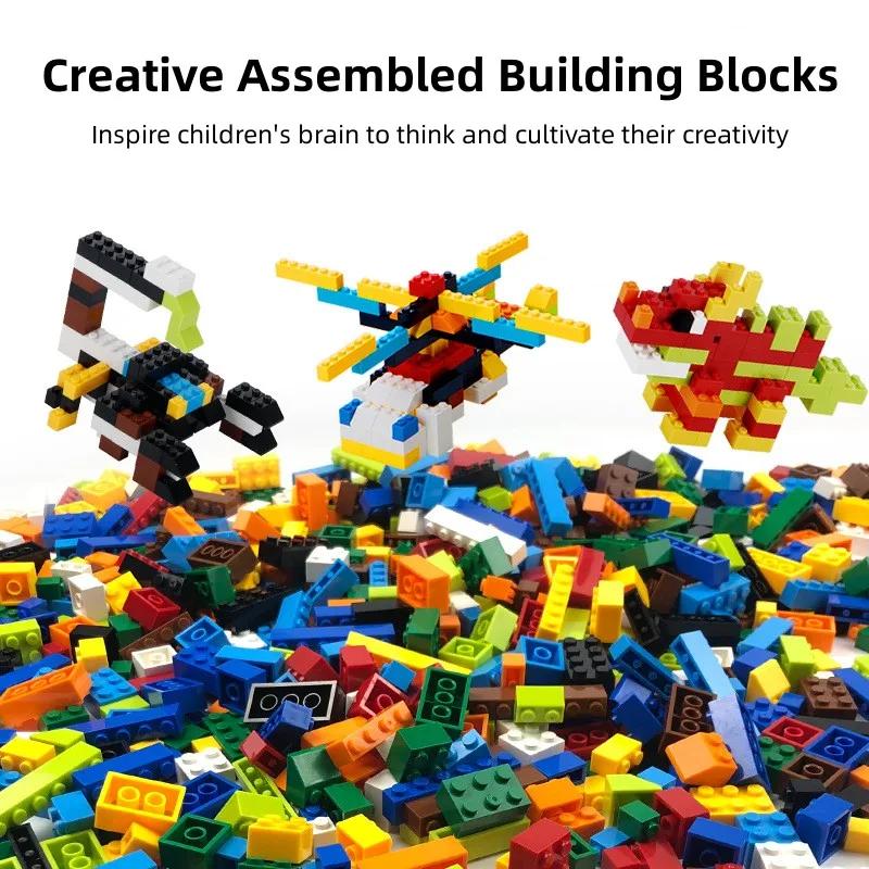 Small SizeBuilding Blocks Brick Colorful Bulk Bricks Base Plates Compatible DIY Block Interactive Toys For Children Gifts