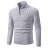 Herbst und Winter Herren Rollkragenpullover mit Reißverschluss Strickpullover Übergröße Mode Casual Unterhemd