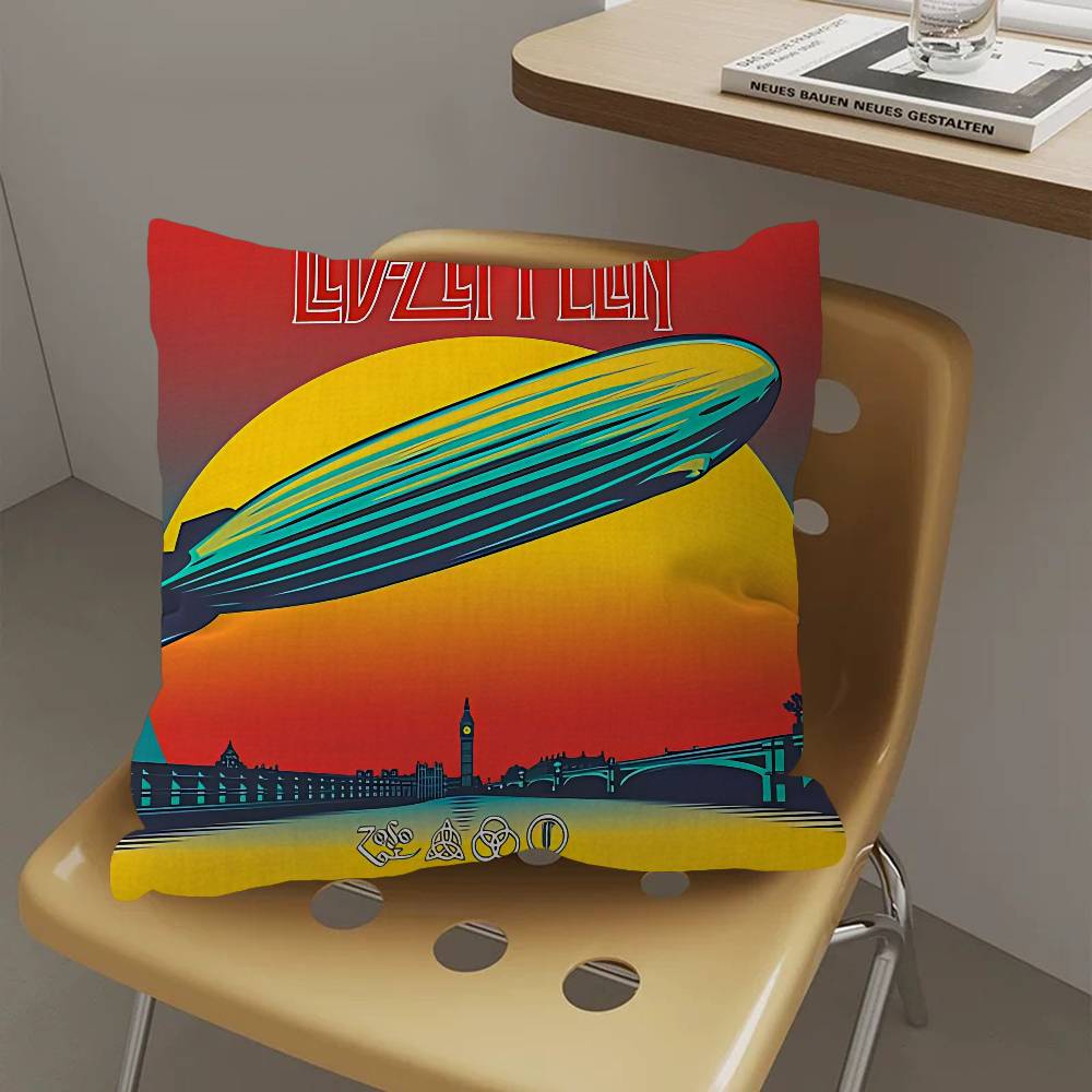 Vintage Band L-Led Z-Zeppelin Cushion Cover Pillowcase Upholstery Sofa Throw Pillow Home Decor Pillowcas