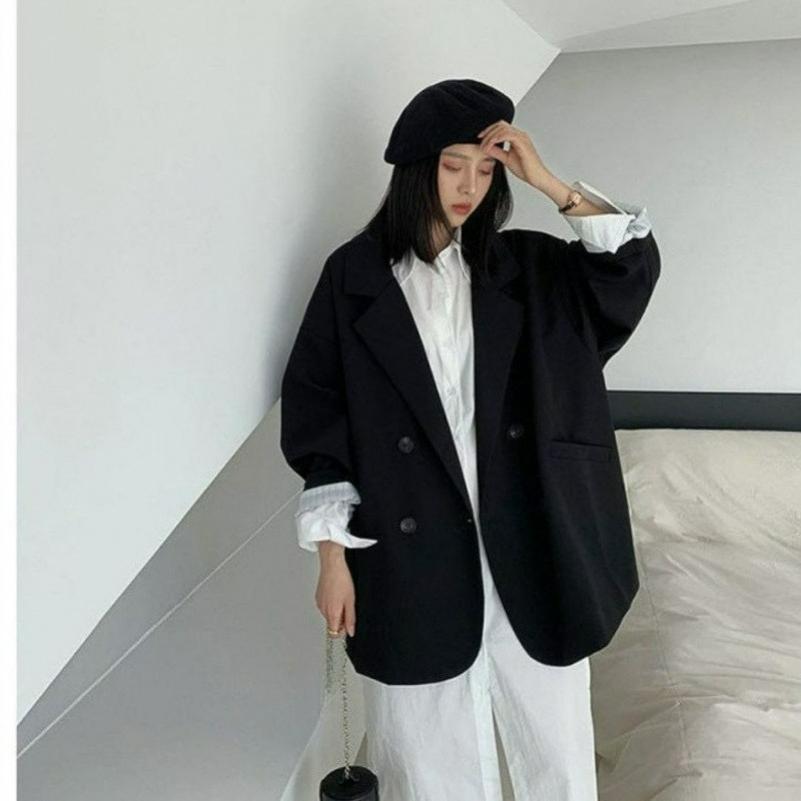 Giacca da abito corta da donna per primavera e autunno, casual, versatile, ampia, tendenza moda, giacca da abito corta