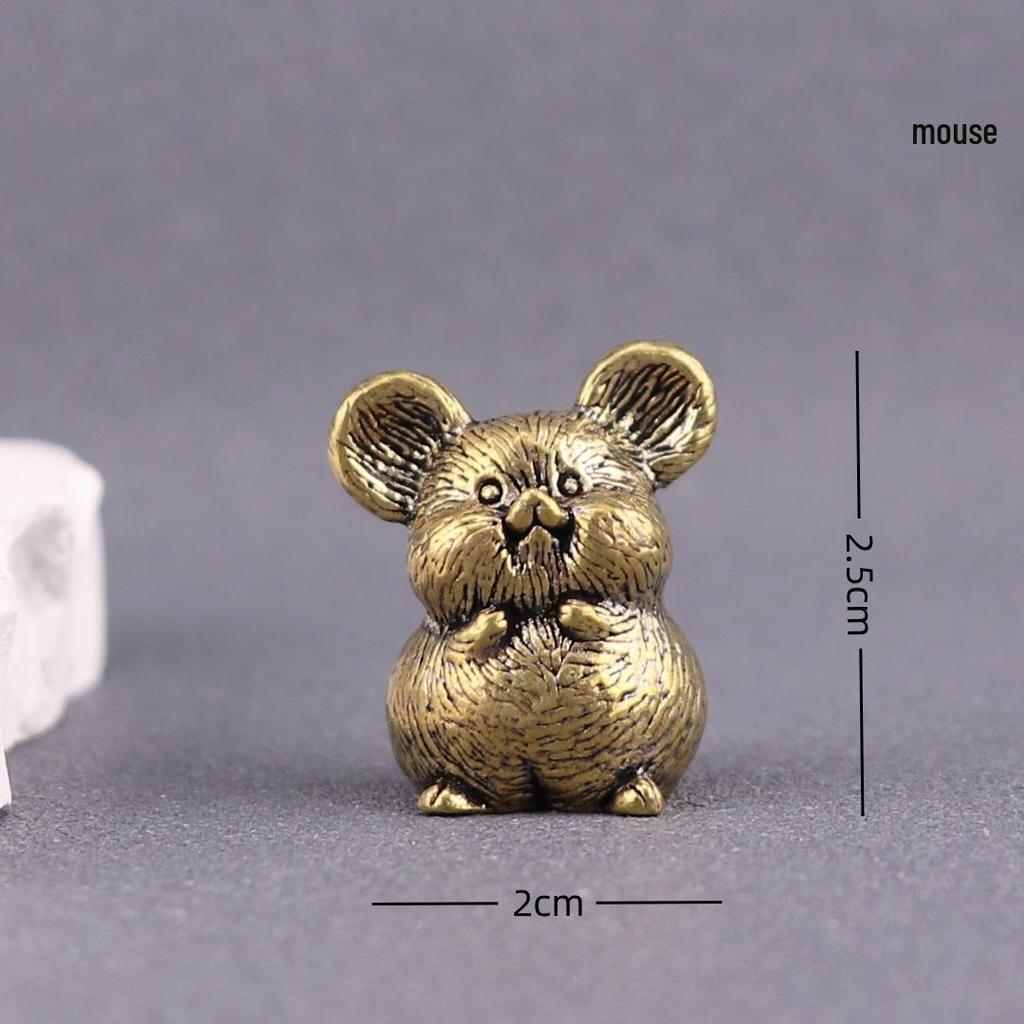 Messing Tierkreiszeichen Vollständiges Set: Miniatur-Teetier-Handwerk aus reinem Kupfer