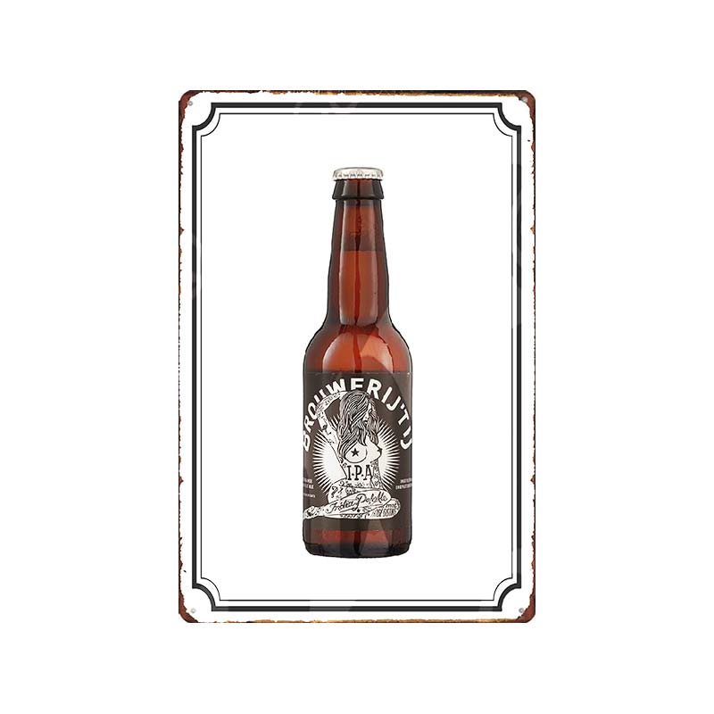 Niederländisches Bier BROUWERIJ’TIJ Vintage Metall Blechschilder Platten Für Wand Bar Pub Kunst Küche Kaffee Heimdekor 30X20CM DU-9096B