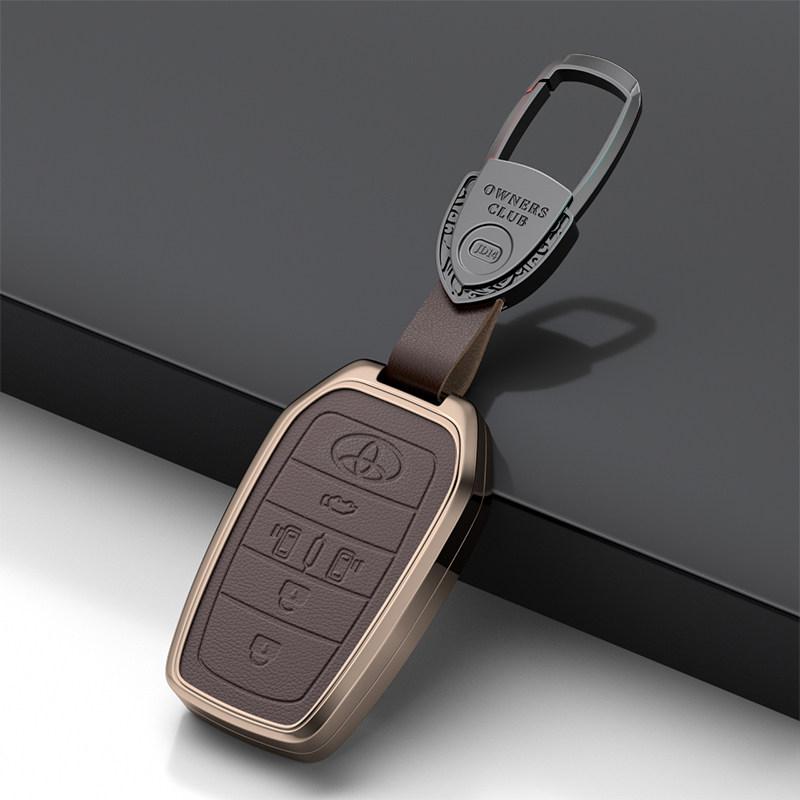 Suitable for Toyota Alphard keycases, Welfa car keycases, high-end alloy leather men's bag buckles JO8