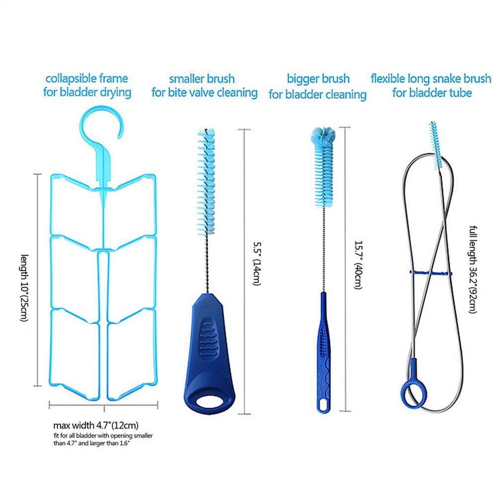 Universal Hydration Bladder Tube Brush Cleaning Kit Long Brush Mountaineering Drinking Water Bag Cleaning Brush For Bladders