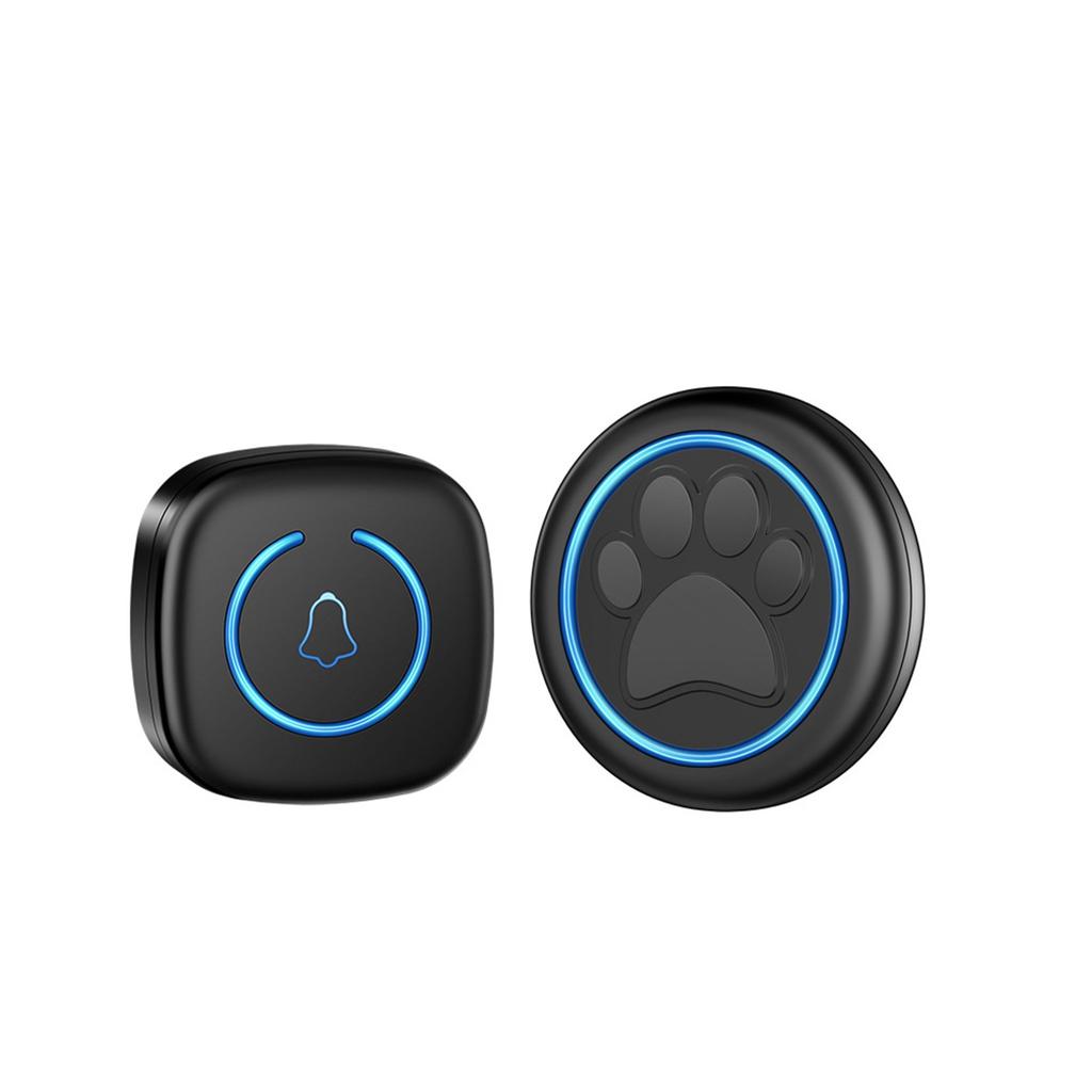Kablosuz Kapı Zili Akıllı LED Yanıp Sönen Işık Evcil Köpek Kapı Zili,