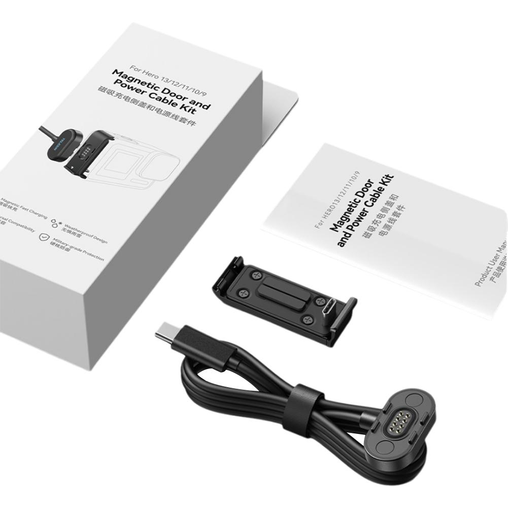 

Магнитный зарядный кабель с комплектом боковой крышки для зарядки для спортивных камер GoPro13 hero12/11/10/9
