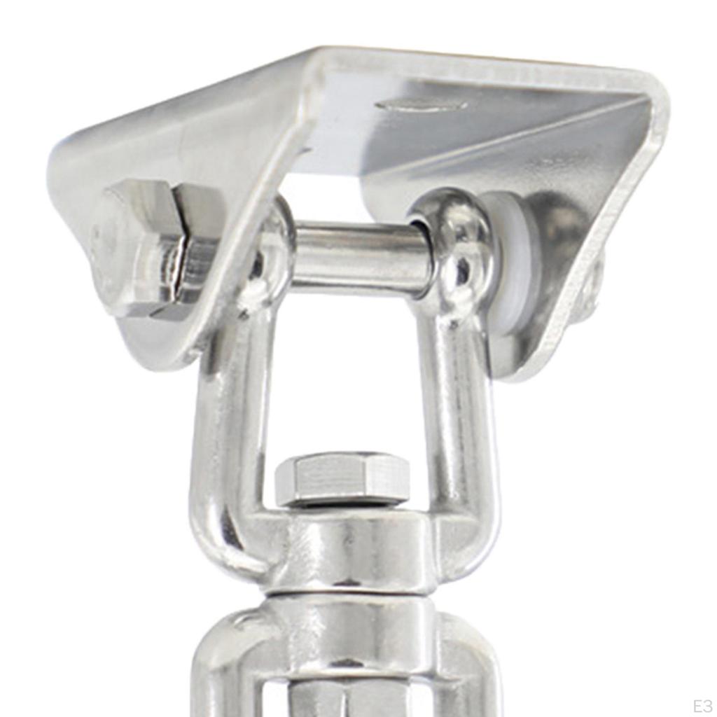 304 Stainless Steel Swing Hanger for Ceiling Wooden Porch Hanging , Hooks Degree Rotate