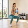 Kettlebell 6 kg Weight, Sand-Filled Weight for Beginners, Home Strength Training, 21 x 21 x 27 cm, Blue
