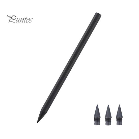 Smooth Writing Pencil Metal with Reusable Tip No Ink or Sharpening Aluminum Alloy Needed Friction Pen for Architects Artists Comfortable Grip Erasable