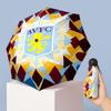 Aston Villa Football Pattern Printed Mini 5 Folds 8 Ribs Compact Umbrella Windproof Waterproof Lightweight Portable Folding