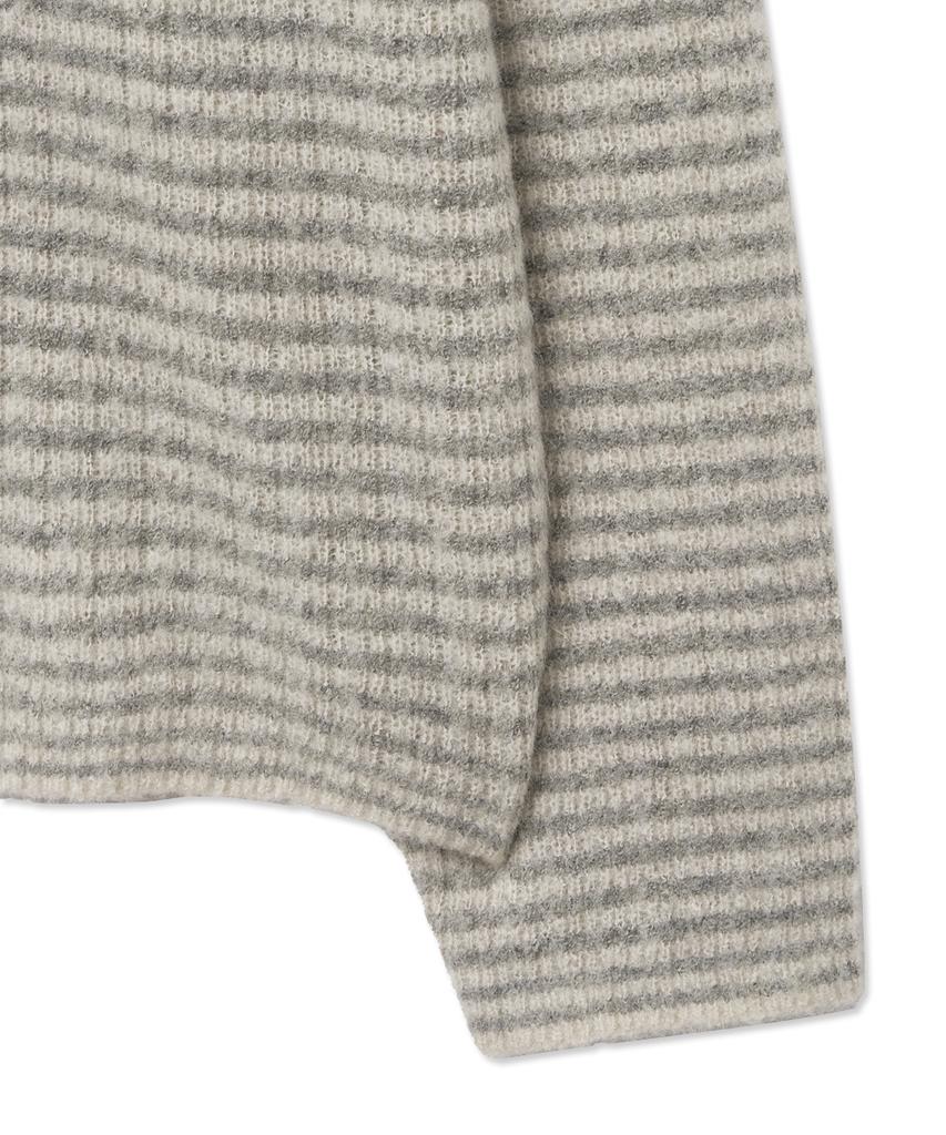INTEMPOMOOD Lees Harbor Stripe Knit_Cream Gray
