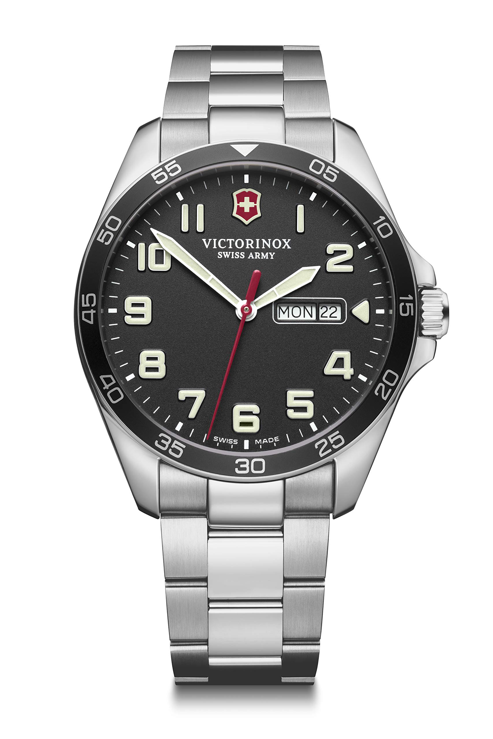 

VICTORINOX FIELDFORCE Stainless Steel Case Black Stainless Steel 241849 Watch, (316L), Dial, Bracelet, Gift,