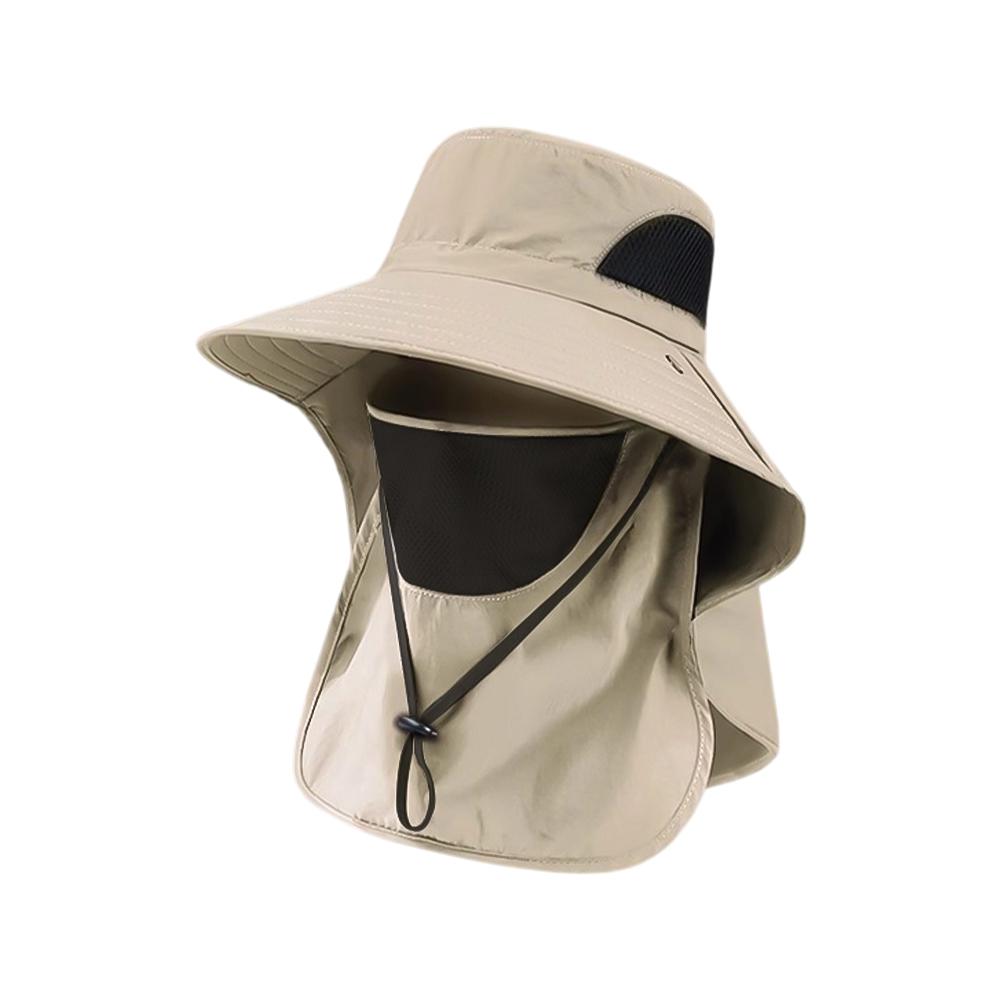Cappelli Estivi da Sole Protezione UV Cappellino da Caccia Pesca per Esterno Uomo Donna Escursionismo Campeggio Visiera Cappello a Secchiello Patta per il Collo Cappello da Pescatore