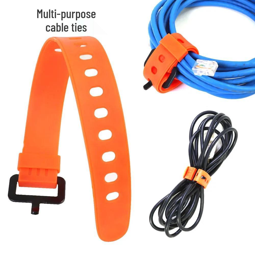 Adjustable Quick Release Cable Ties - Multipurpose, Reusable, Convenient for Luggage and Cargo