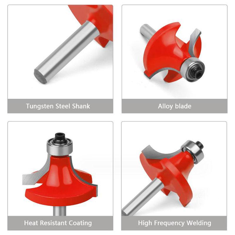 Holzbearbeitungsschneider, 35-teiliges 6-mm-Schaft-Wolframkarbid-Fräser-Set, Holzbearbeitungsschneider, Trimmschneider, Formfräsen