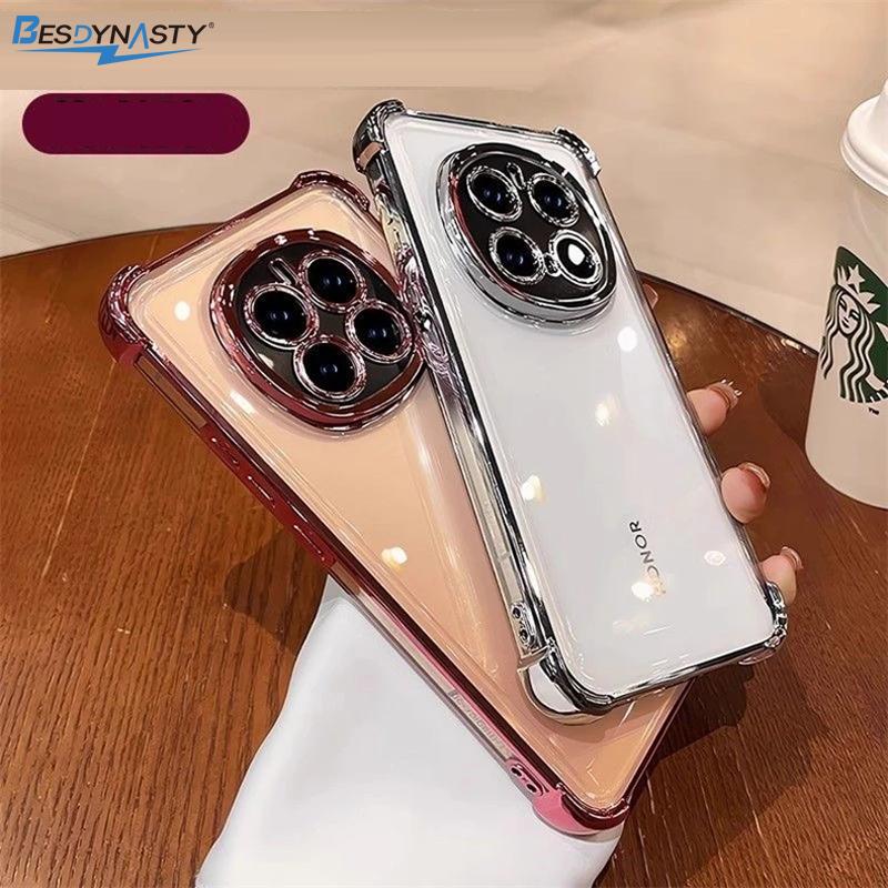 Case For Honor Magic 7 Pro 8 6 6Pro 5 Magic 8 8Pro 5G Magic 4 5 Lite Camera Protect Cover Transparent Silicone Shockproof Bumper
