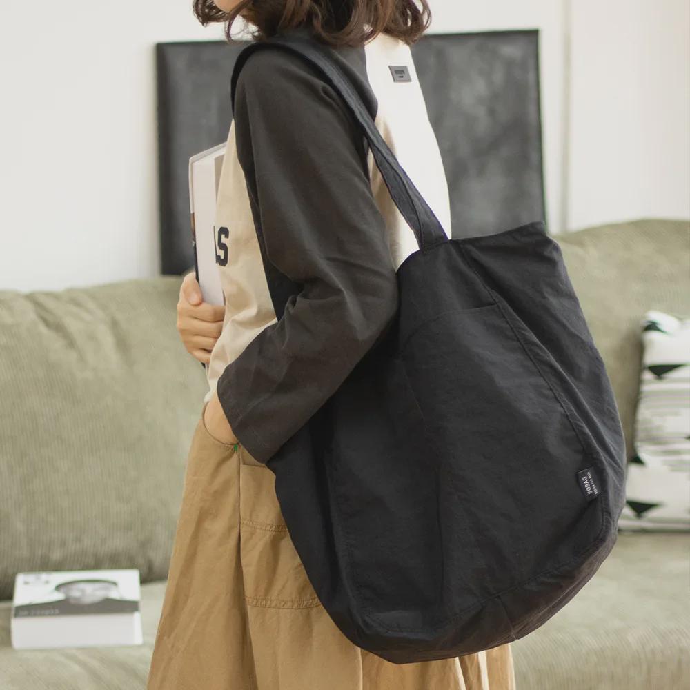 Японська Водонепроникна Нейлонова Повсякденна Сумка-Тоут для Жінок - Велика Місткість, Унікальний Нішевий Дизайн