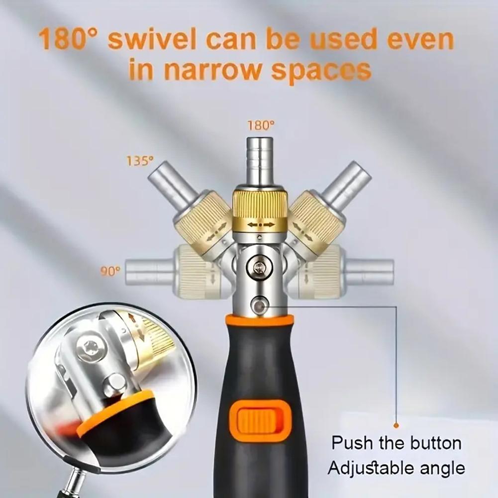 Professional Multi-Angle Screwdrivers Universal Multifunctional Combination 10 In 1 Set For Home/Office