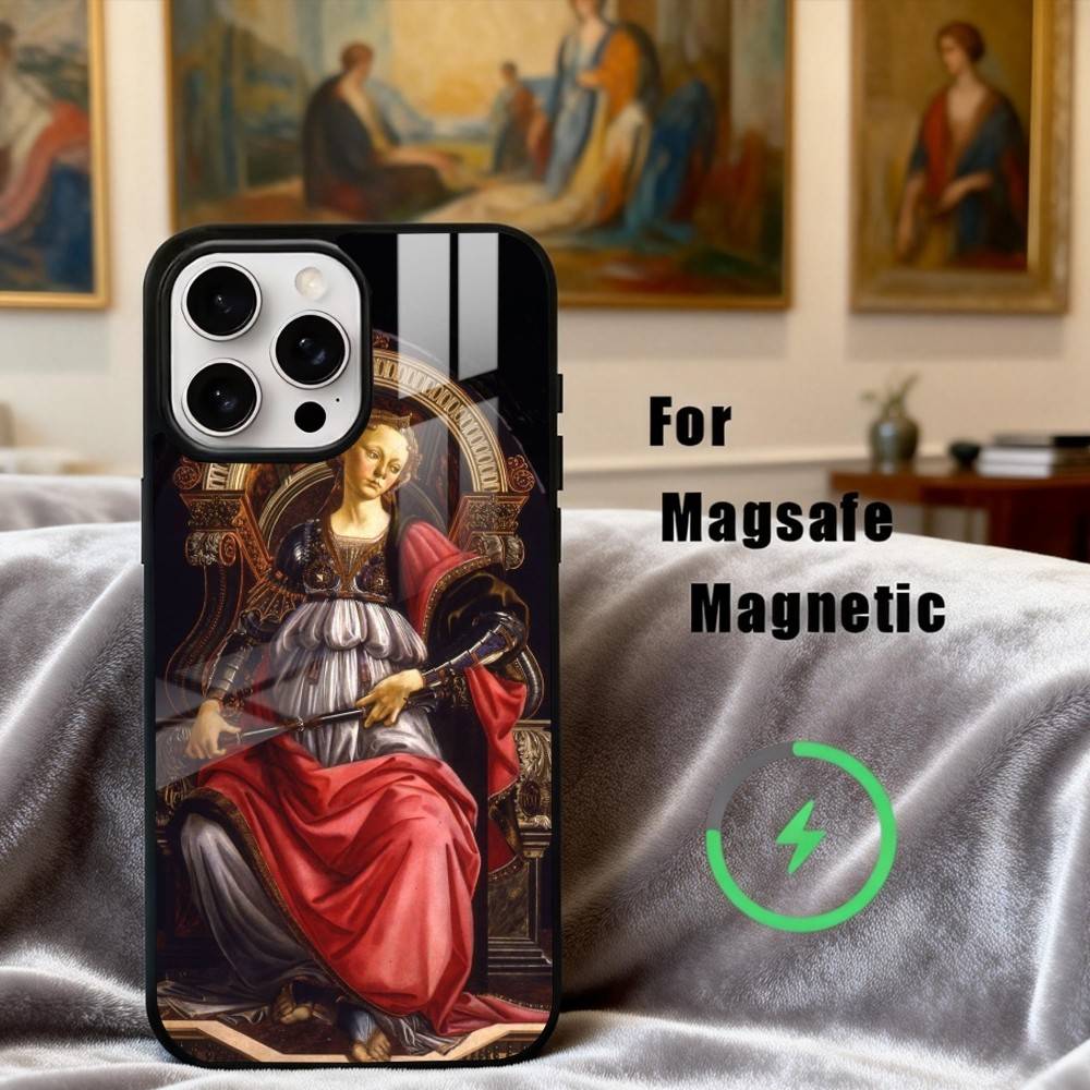 S-Sandro B-Botticelli R-Renaissance Phone Case For iPhone 17,16,15,14,13,12,Plus,Pro,Max for Magsafe Magnetic Wireless Charging