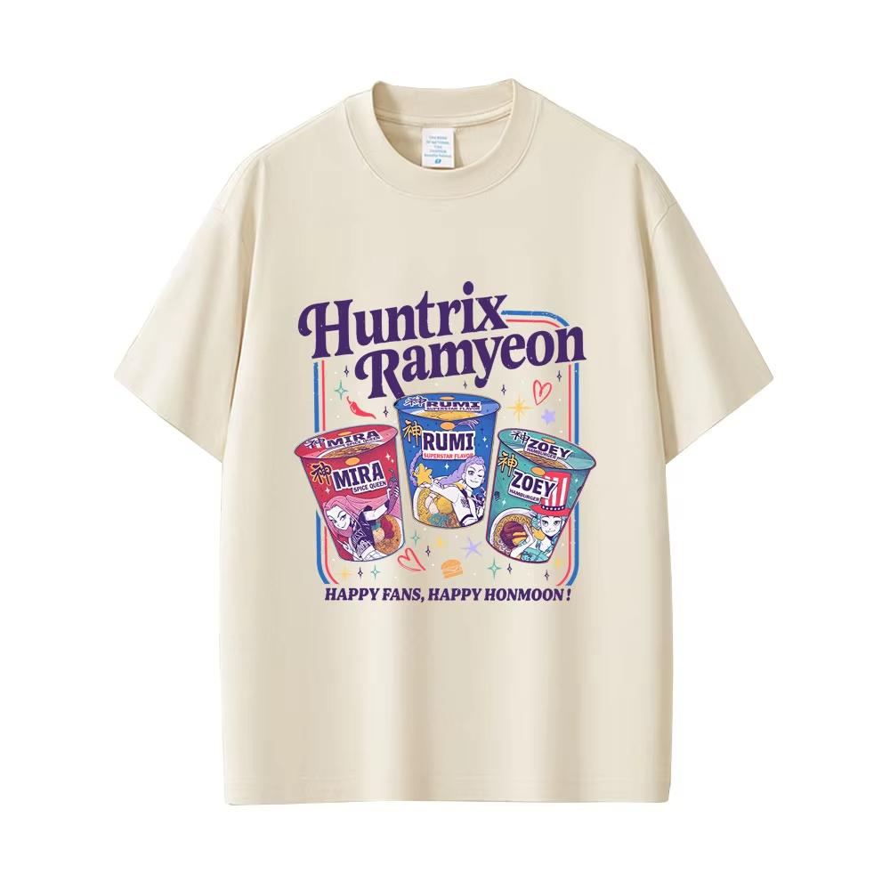 Hot Sale Kpop Demon Hunters Rumi Mira Zoey Funny Meme Cotton T-shirts Men's Women Cartoon Fashion Trend Streetwear Gift for Fans