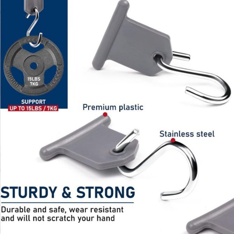 For 8PCS RV Awning Side Hooks Outdoor Clothes Drying Hooks Camper RV Traveler Awning S-Hooks