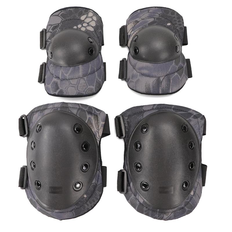 Adult Camo Tactical KneePad Elbow Pads CS Training Cycling Protector Army Airsoft Outdoor Sports Protective Kneepad Safety Gear