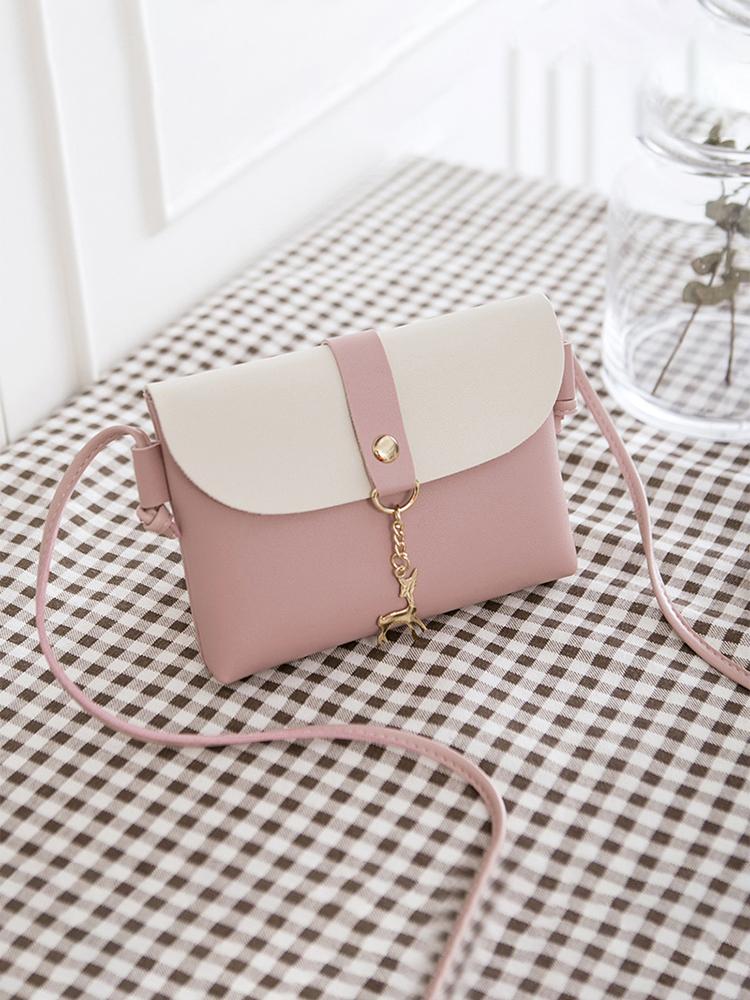Mini Shoulder Crossbody Bag PU Leather Animal Hanger Adjustable Shoulder Strap Cell Phone Bag